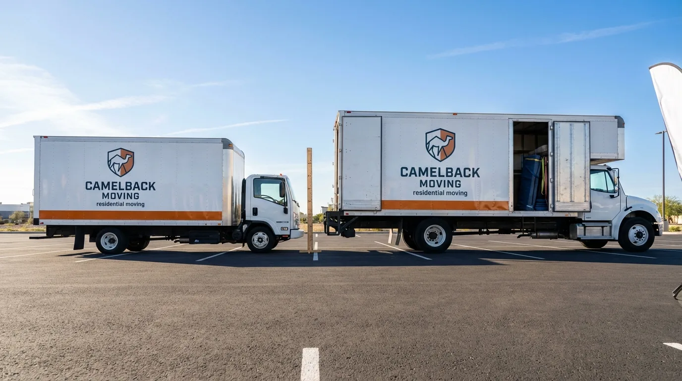 Moving truck size capacity guide in Courtland